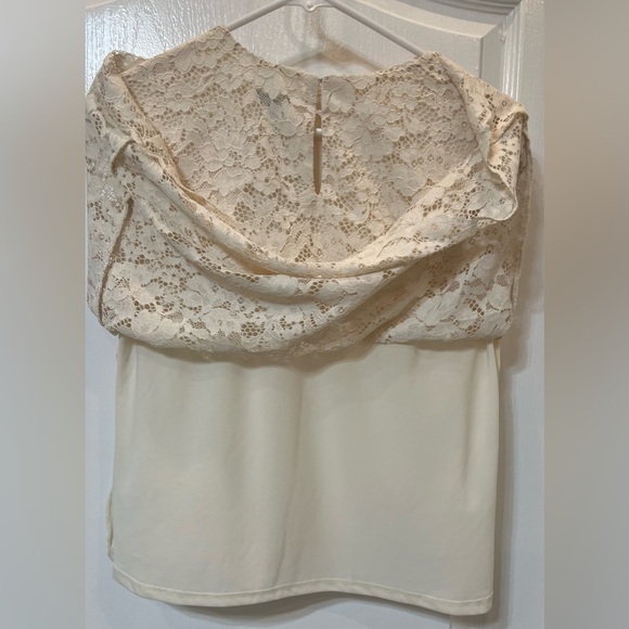 Express  Medium Sleeveless Lace & Shell , Lining 100% Polyester woman blouse New - Picture 6 of 9